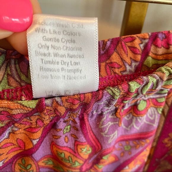 Coldwater Creek Paisley Faux Wrap Maxi Long Skirt - Picture 6 of 7